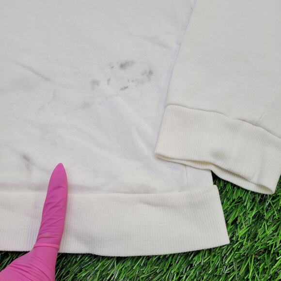 Bob-Marley Cropped Sweatshirt Women Large 20x21 Reggae White - Picture 5 of 15